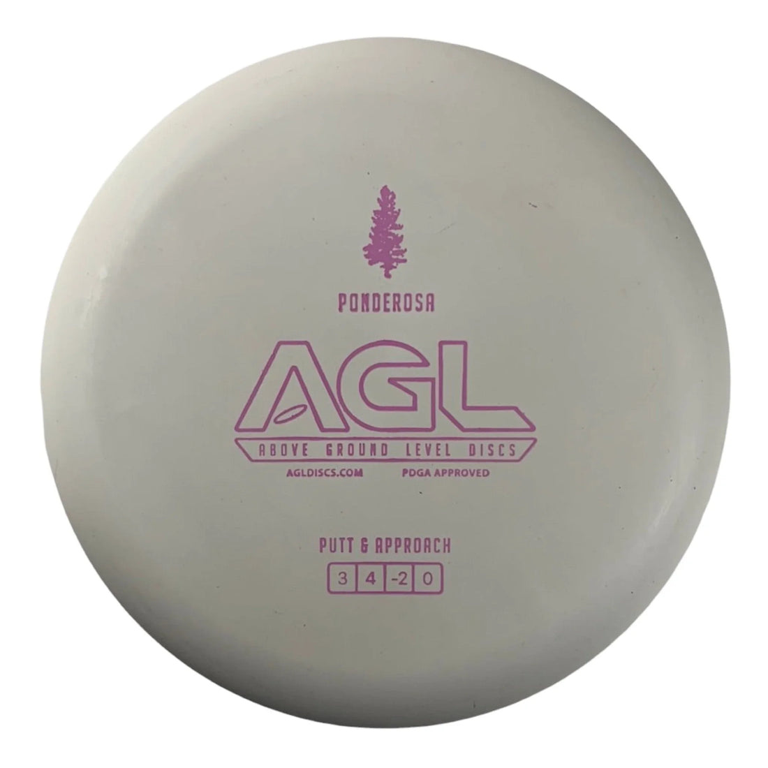 Above Ground Level Ponderosa | Woodland | White/Pink 170 - 174g Disc Golf