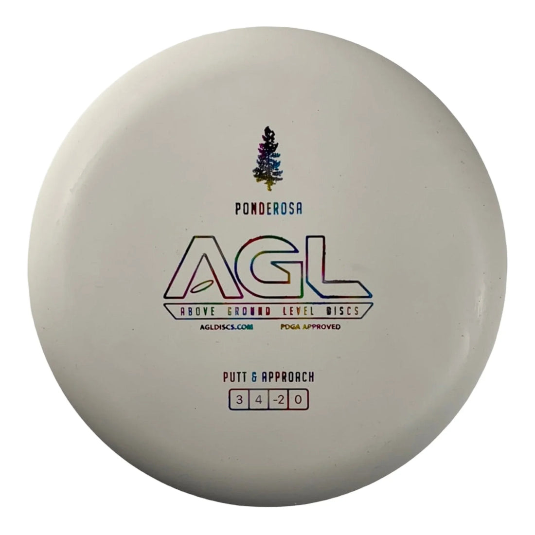 Above Ground Level Ponderosa | Woodland | White/Rainbow 170g Disc Golf