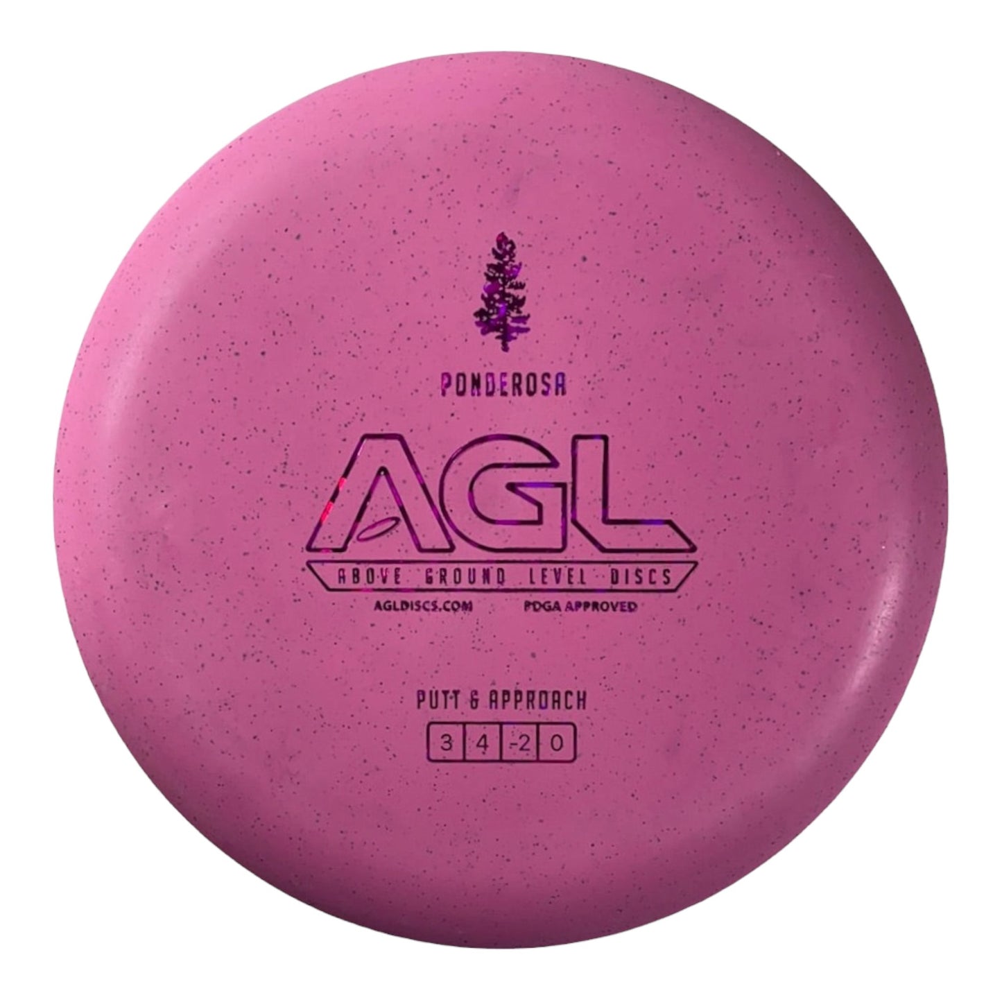 Above Ground Level Ponderosa | Woodland Hemp | Pink/Pink 174g Disc Golf