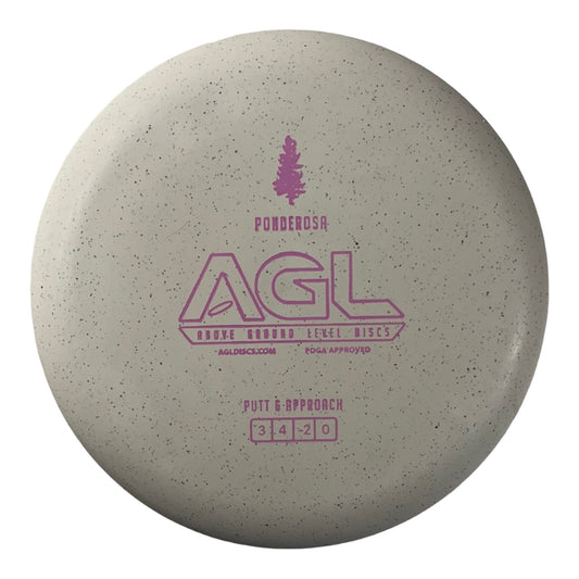 Above Ground Level Ponderosa | Woodland Hemp | White/Pink 172g Disc Golf