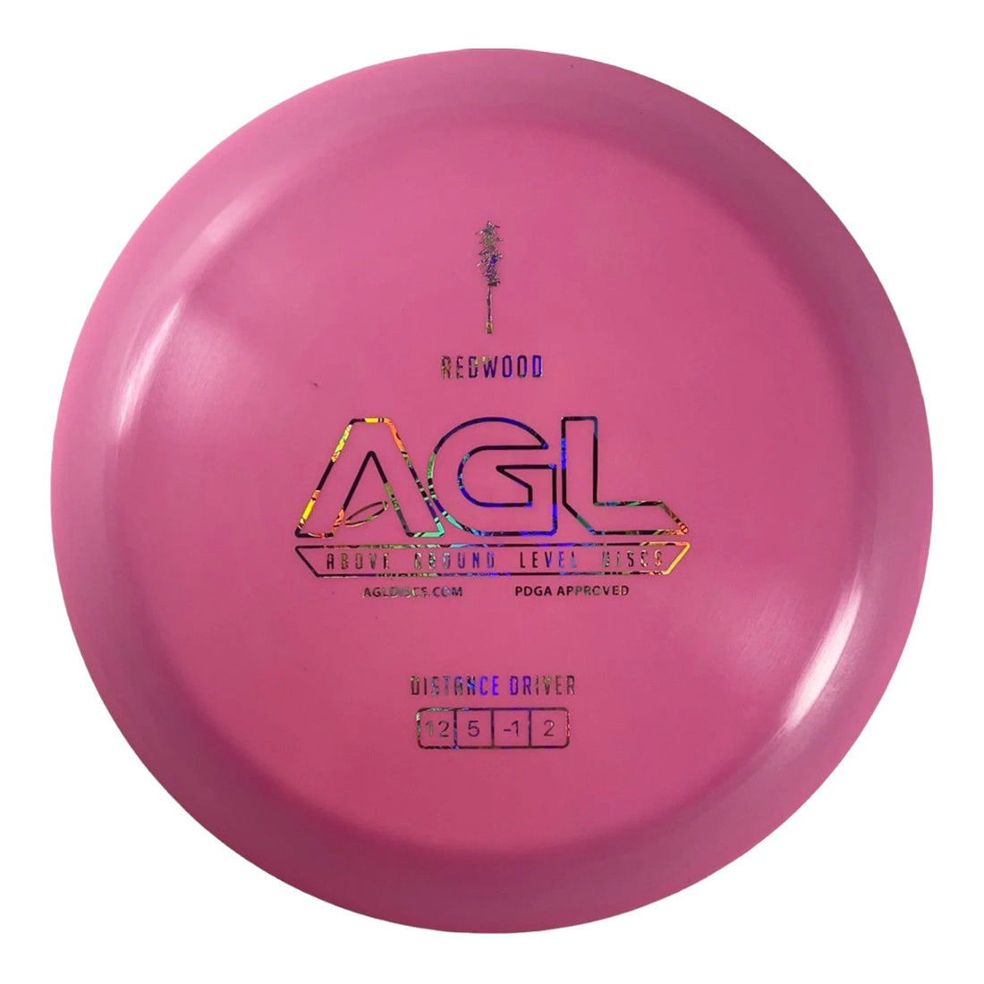 Above Ground Level Redwood | Alpine | Pink/Silver 166g Disc Golf