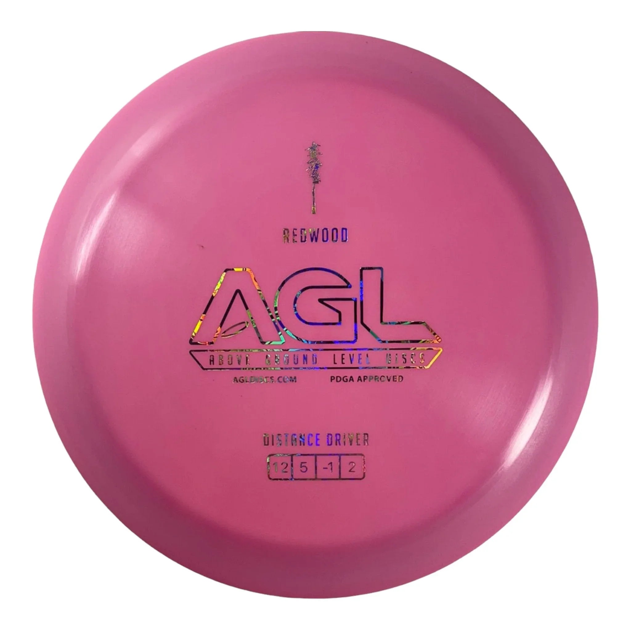 Above Ground Level Redwood | Alpine | Pink/Silver 166g Disc Golf