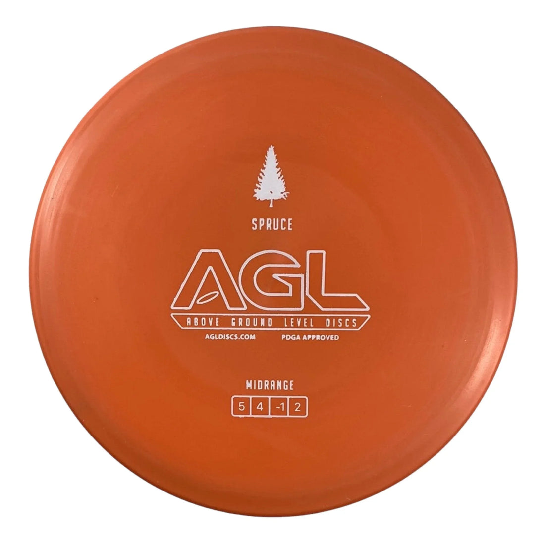 Above Ground Level Spruce | Woodland | Orange/White 179g Disc Golf