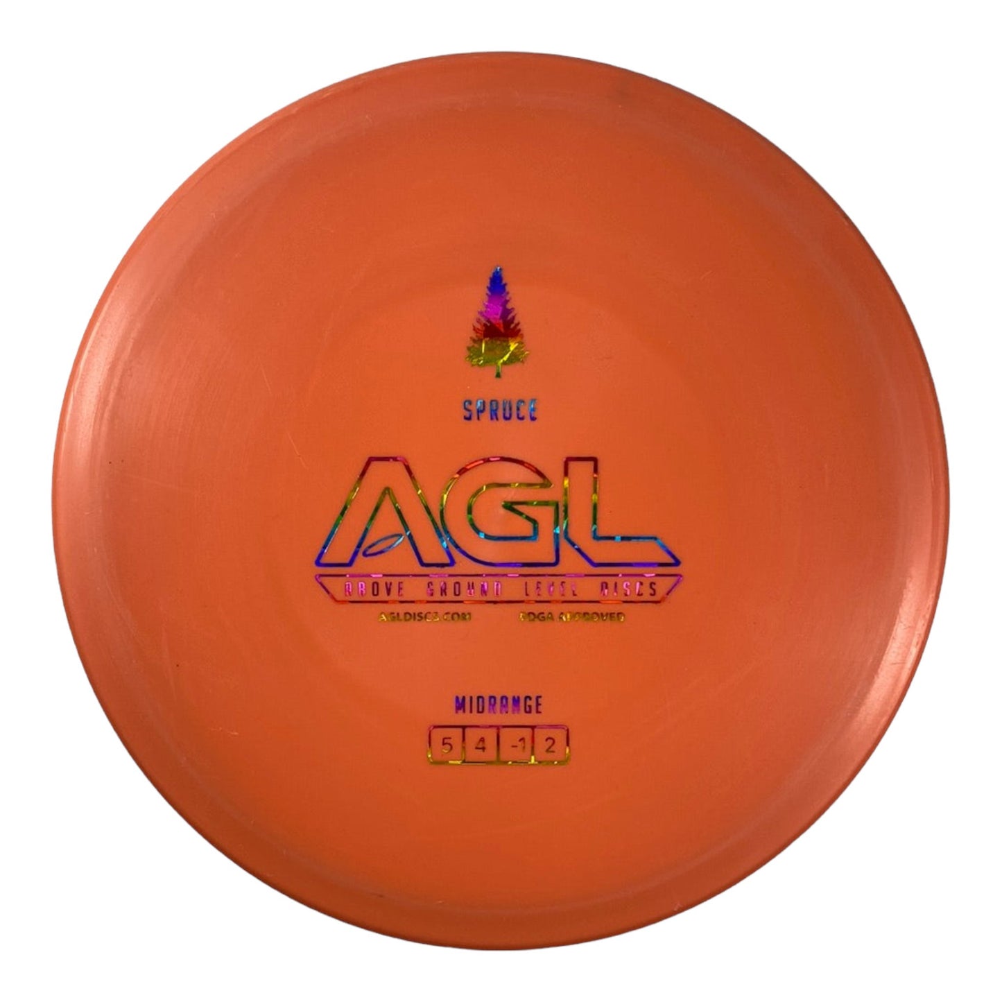 Above Ground Level Spruce | Woodland | Orange/Rainbow 178g Disc Golf