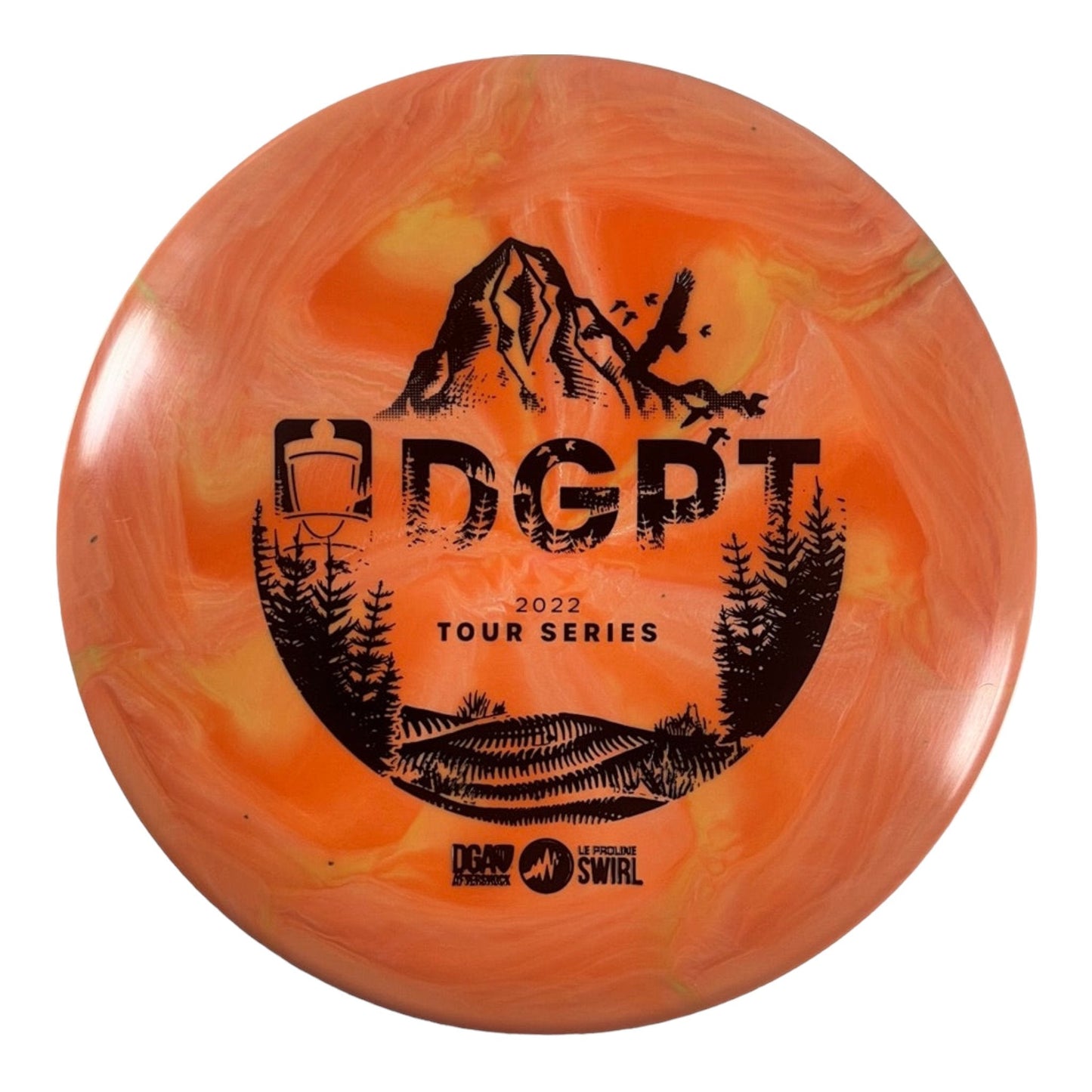 DGA Aftershock | Swirly PL | Orange/Black 173g (DGPT) Disc Golf