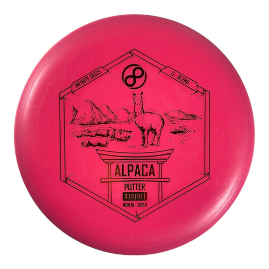 Infinite Discs Alpaca | D-Blend | Pink/Rasta 175g Disc Golf