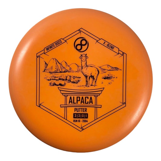 Infinite Discs Alpaca | X-Blend | Orange/Black 171g Disc Golf