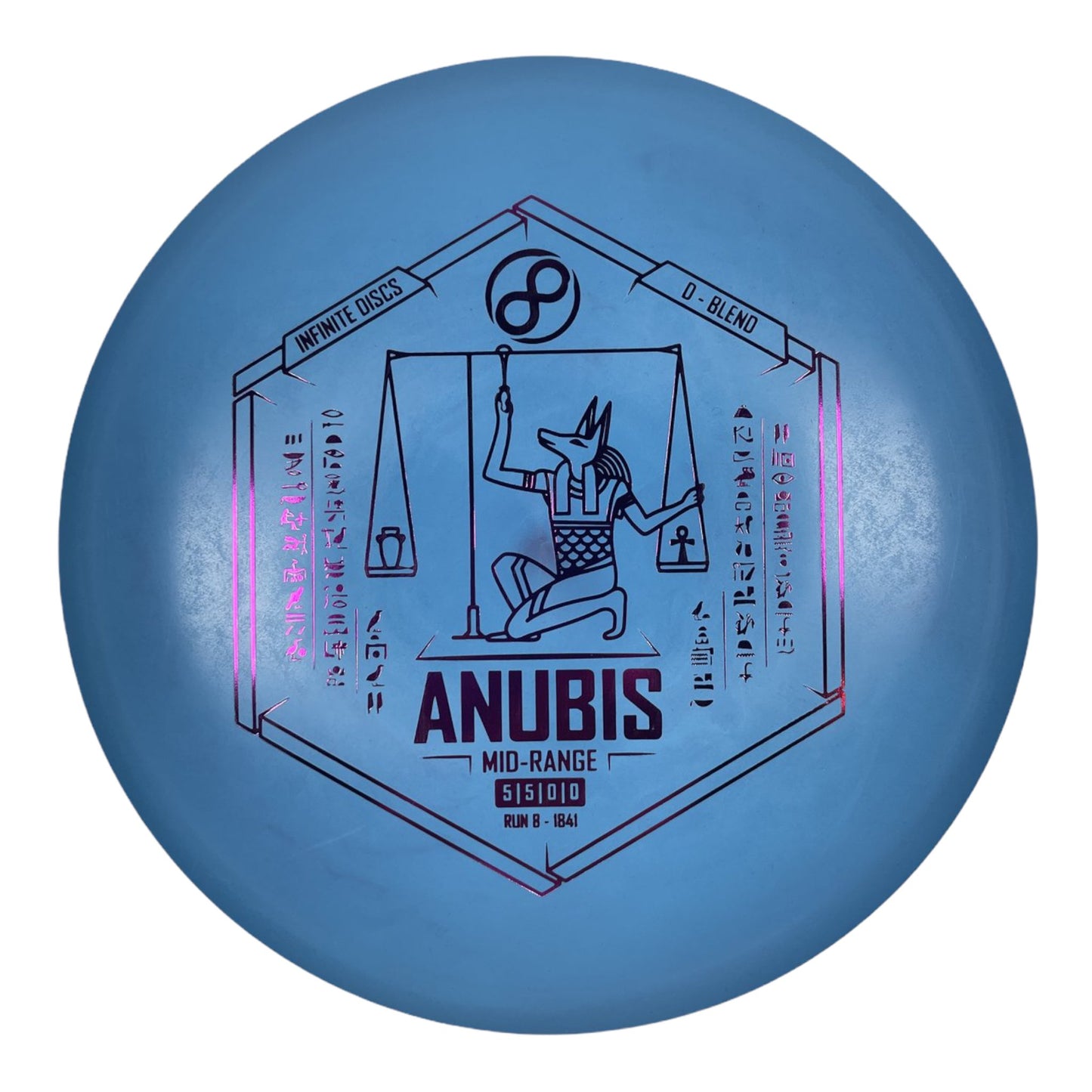 Infinite Discs Anubis | D-Blend | Blue/Pink 168g Disc Golf