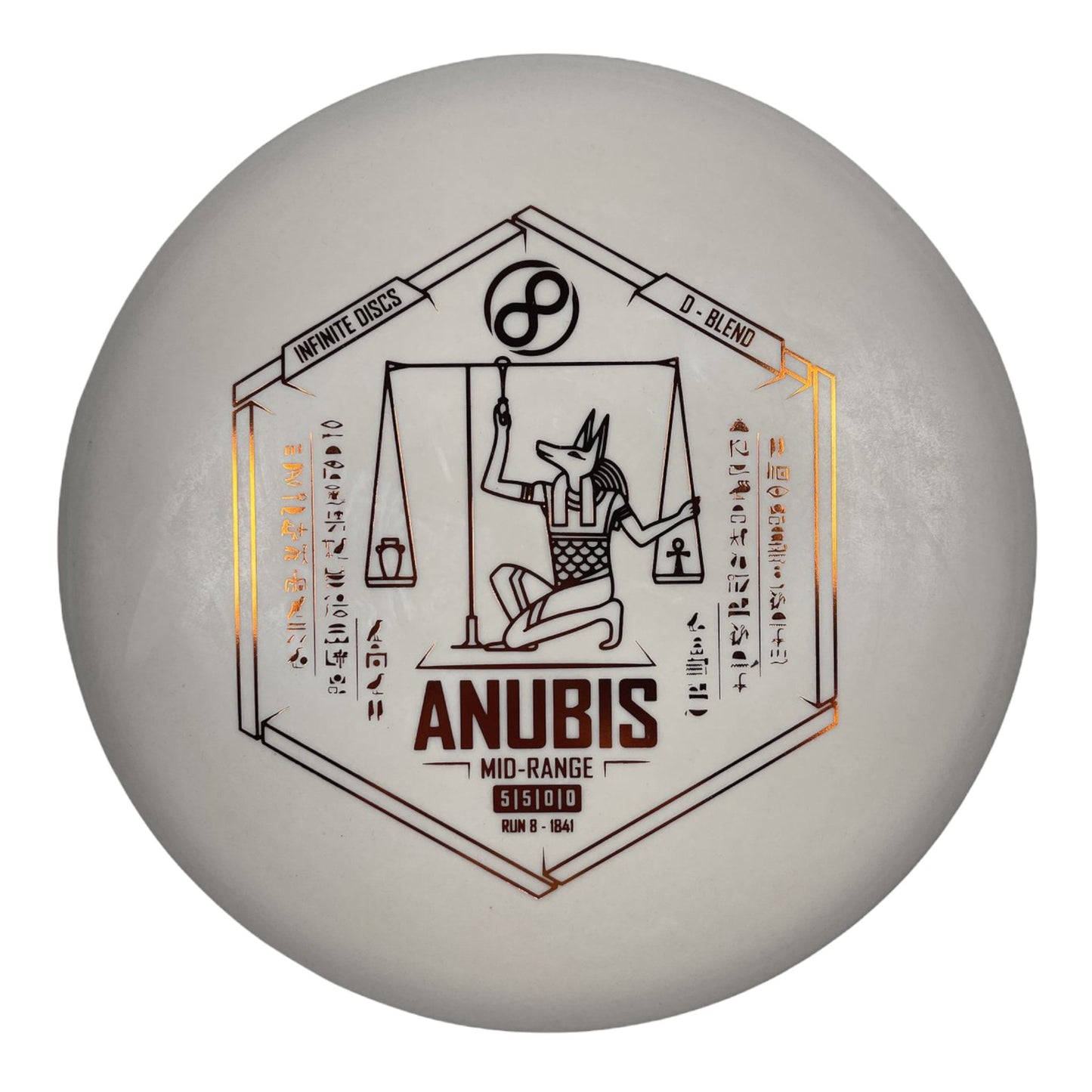 Infinite Discs Anubis | D-Blend | White/Bronze 173-175g Disc Golf