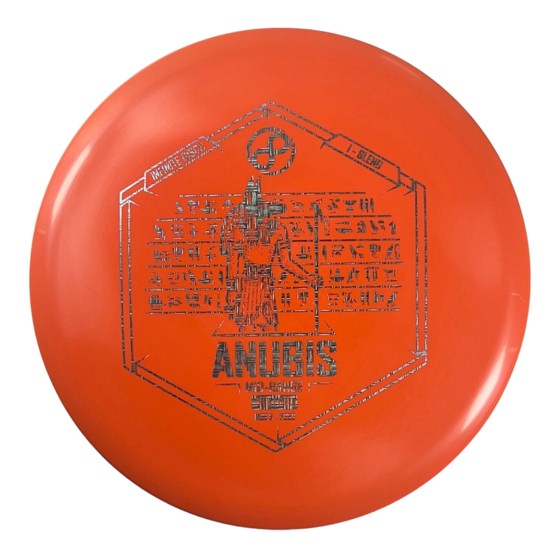 Infinite Discs Anubis | I-Blend | Orange/Silver 176g Disc Golf