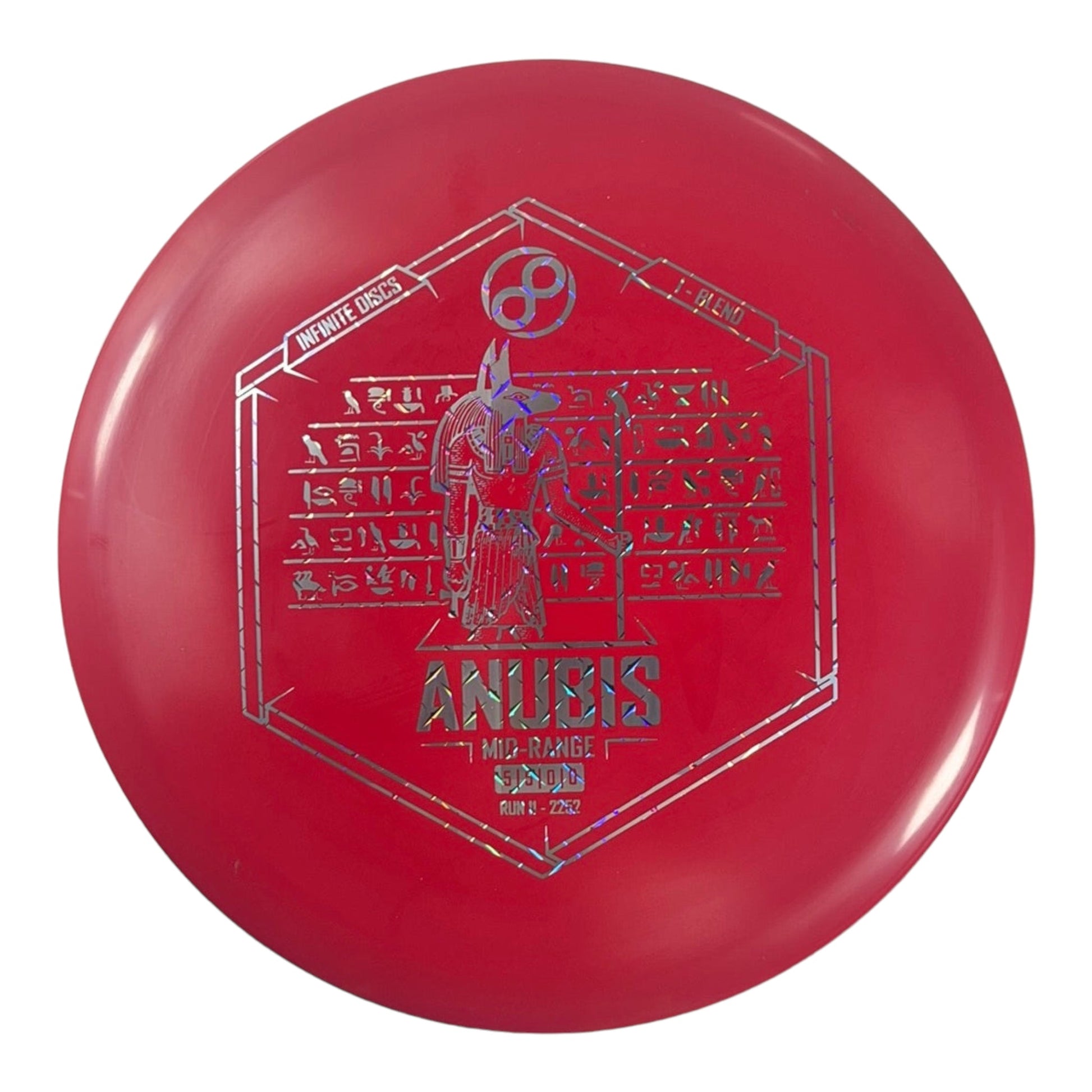 Infinite Discs Anubis | I-Blend | Red/Holo 170-172g Disc Golf