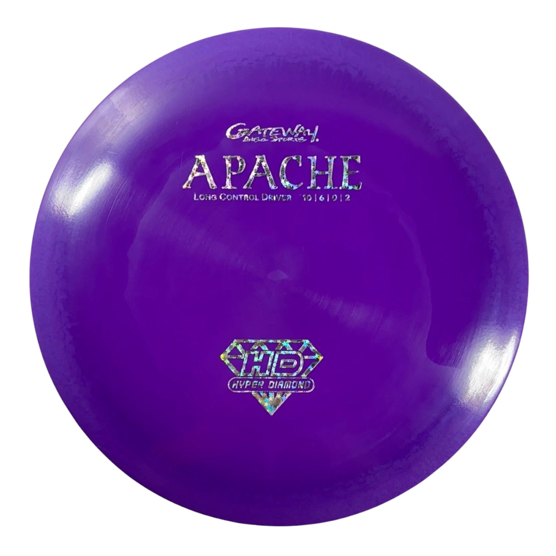 Gateway Disc Sports Apache | Hyper Diamond (HD) | Purple/Holo 174g Disc Golf