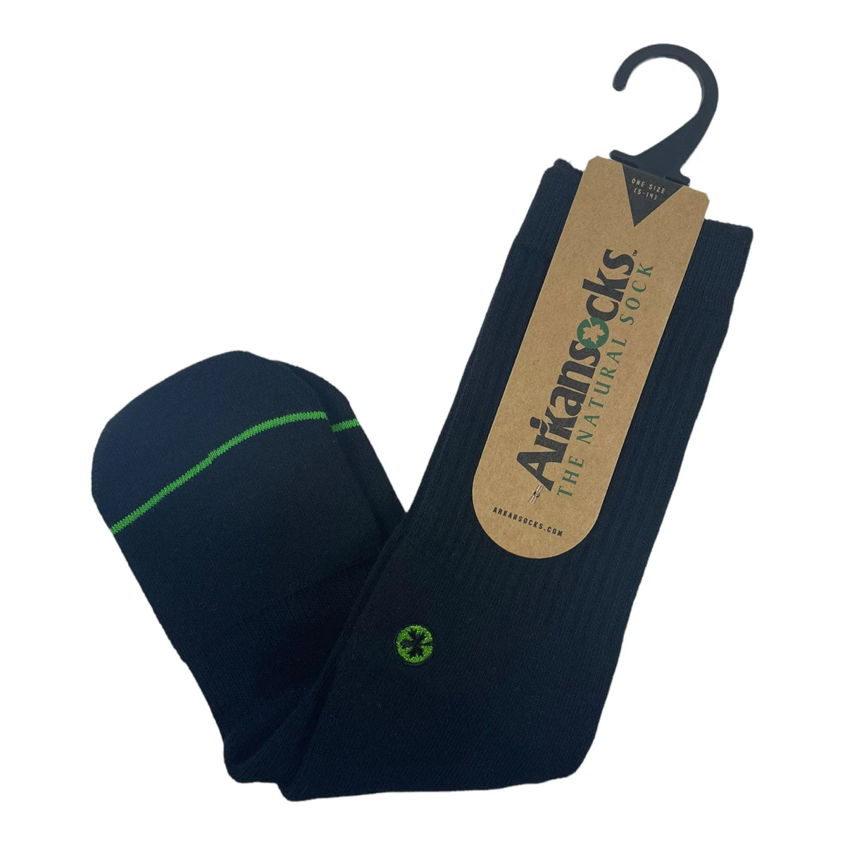 Arkansocks Arkansocks Plain Jane Sock (Black/Black) Disc Golf
