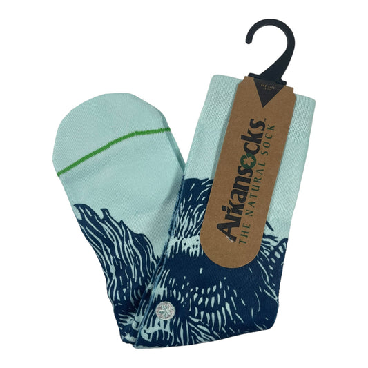 Arkansocks Mug Shot Sock | Arctic Blue/Obsidian Disc Golf