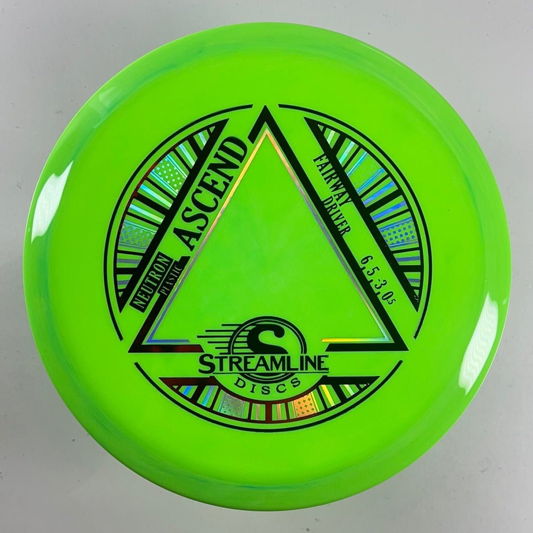 Streamline Discs Ascend | Neutron | Green/Gold 166g Disc Golf