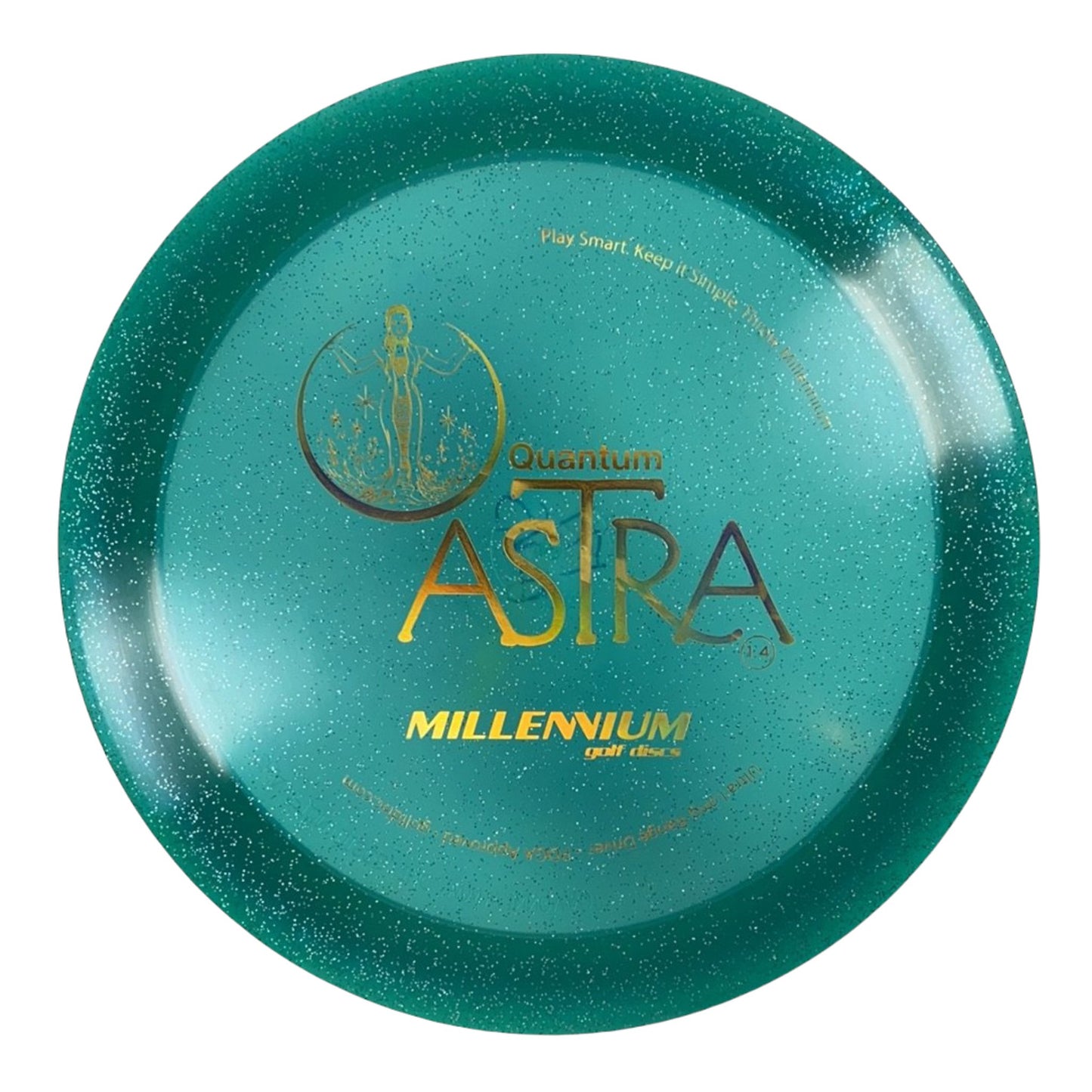 Millennium Golf Discs Astra | Quantum Stardust | Green/Gold 171-172g Disc Golf