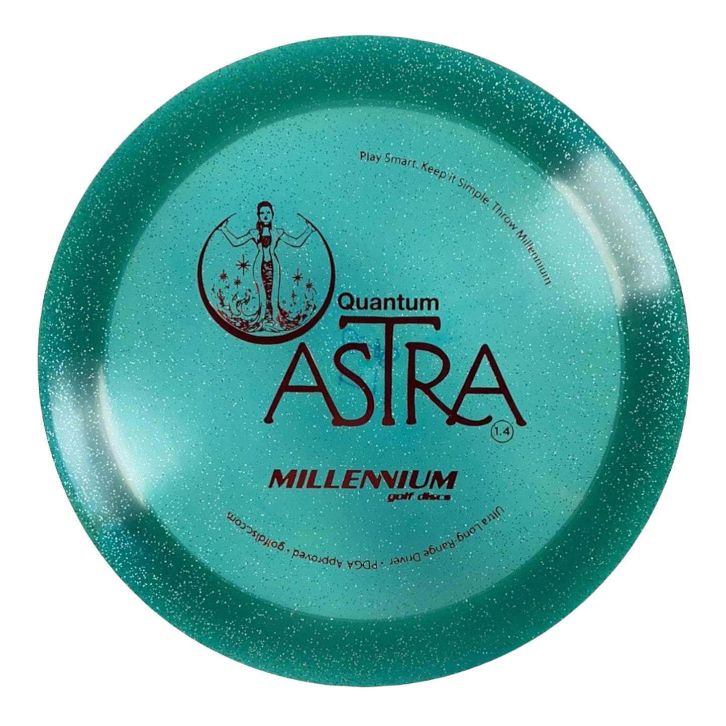 Millennium Golf Discs Astra | Quantum Stardust | Green/Red 171-172g Disc Golf