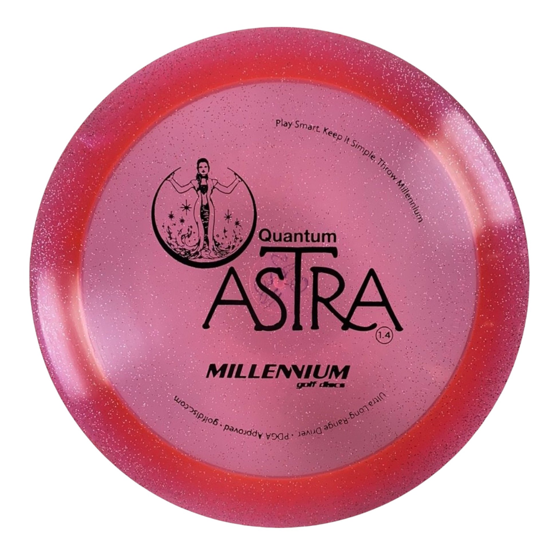 Millennium Golf Discs Astra | Quantum Stardust | Pink/Black 171g Disc Golf