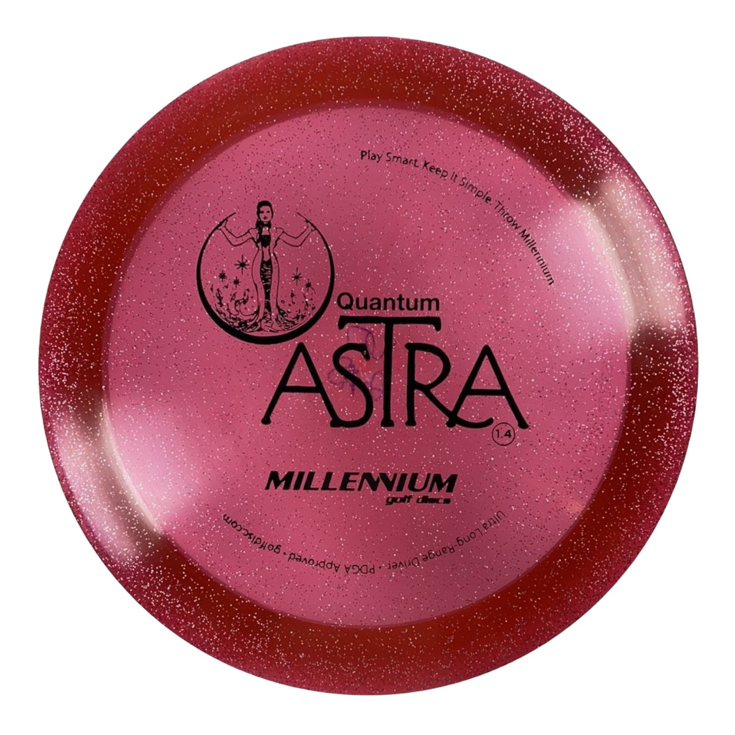 Millennium Golf Discs Astra | Quantum Stardust | Red/Black 167-168g Disc Golf