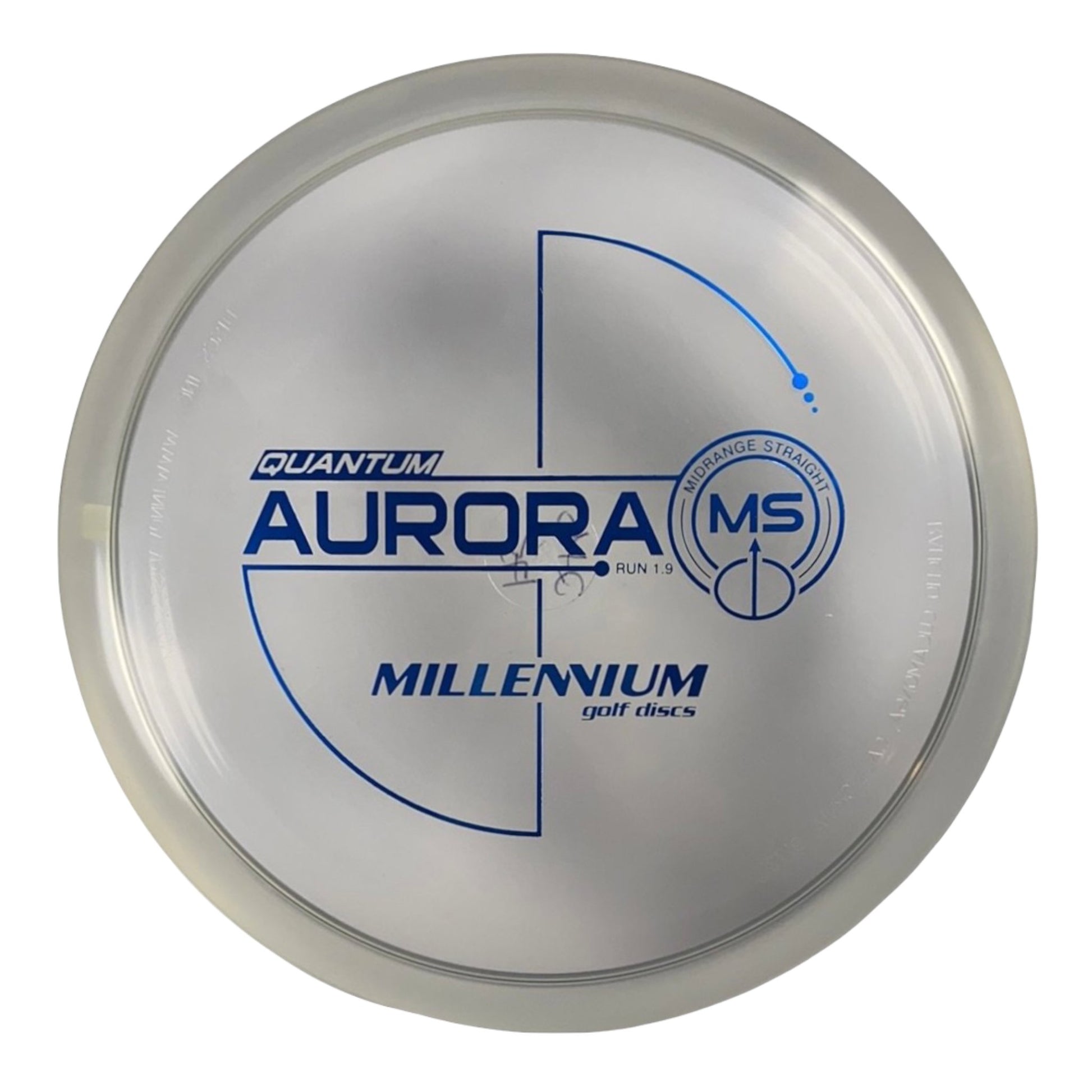 Millennium Golf Discs Aurora MS | Quantum | Clear/Blue 175g Disc Golf