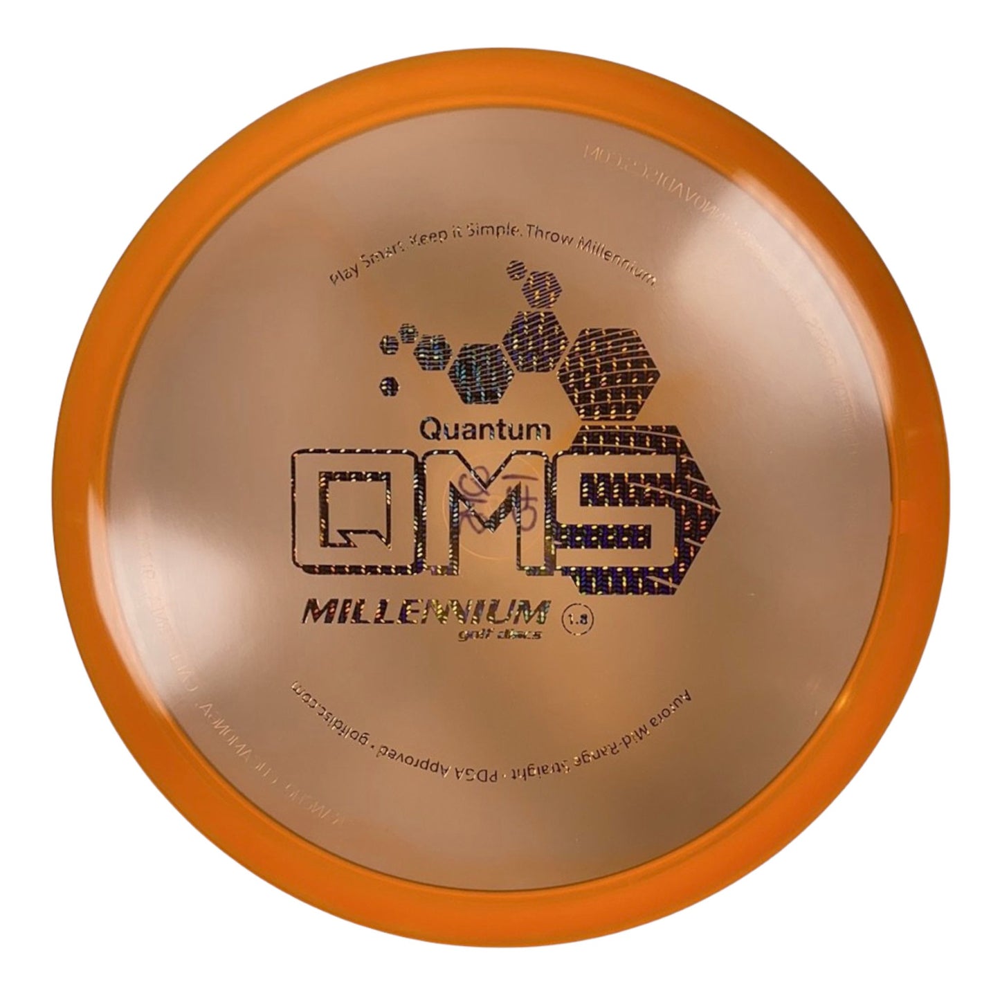 Millennium Golf Discs Aurora MS | Quantum | Orange/Bronze 175g Disc Golf