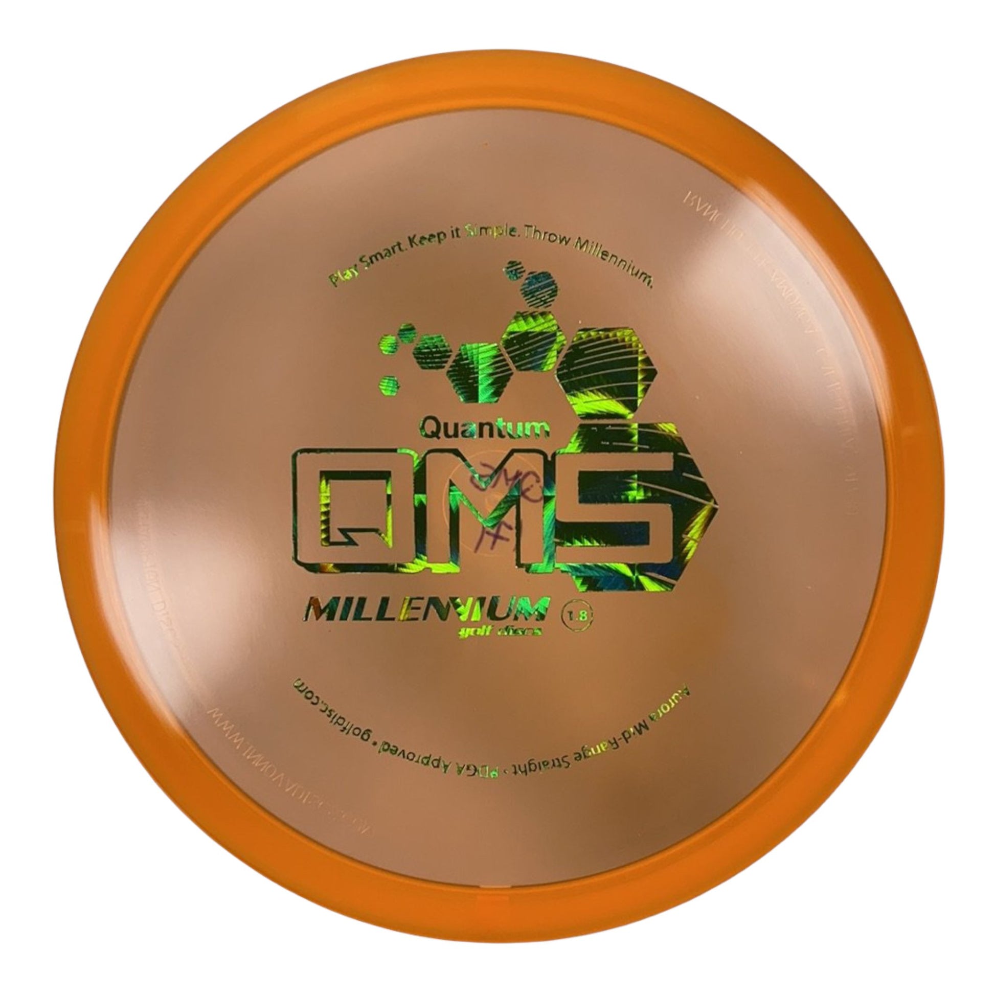 Millennium Golf Discs Aurora MS | Quantum | Orange/Green 171g Disc Golf