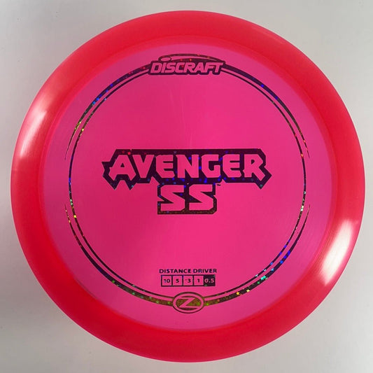 Discraft Avenger SS | Z Line | Pink/Rainbow 174g Disc Golf