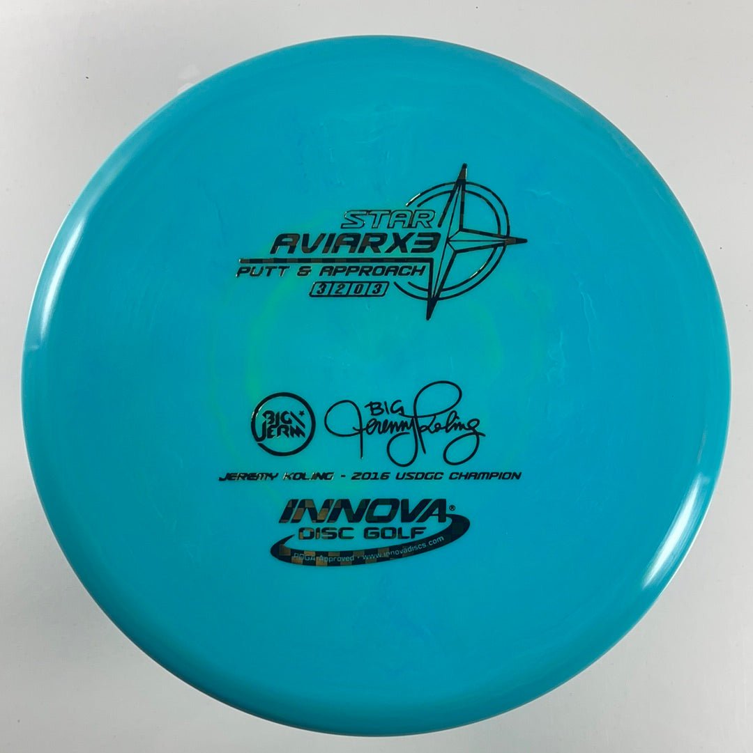 Innova Champion Discs Aviarx3 | Star | Blue/Checkers 168g (Jeremy Koling) Disc Golf