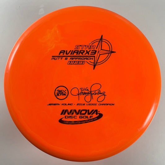 Innova Champion Discs Aviarx3 | Star | Orange/Checkers 171g Jeremy Koling) Disc Golf