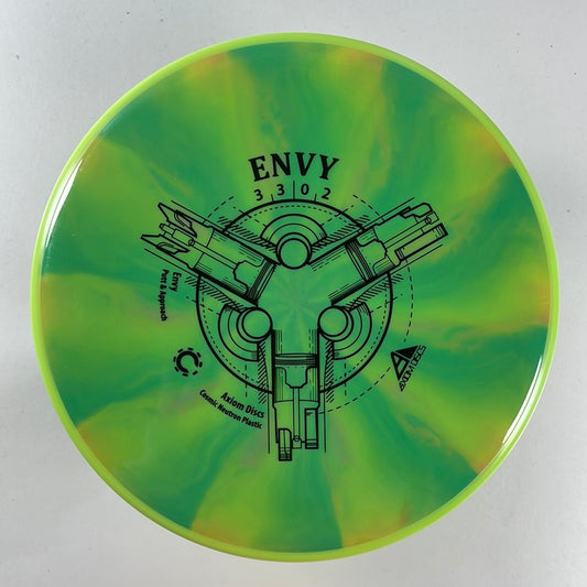 Axiom Discs Envy | Cosmic Neutron | Green/Green 168g Disc Golf