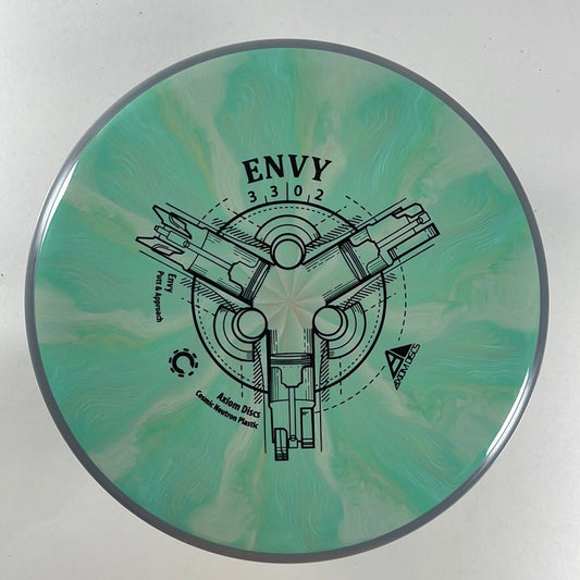 Axiom Discs Envy | Cosmic Neutron | Green/Grey 171g Disc Golf