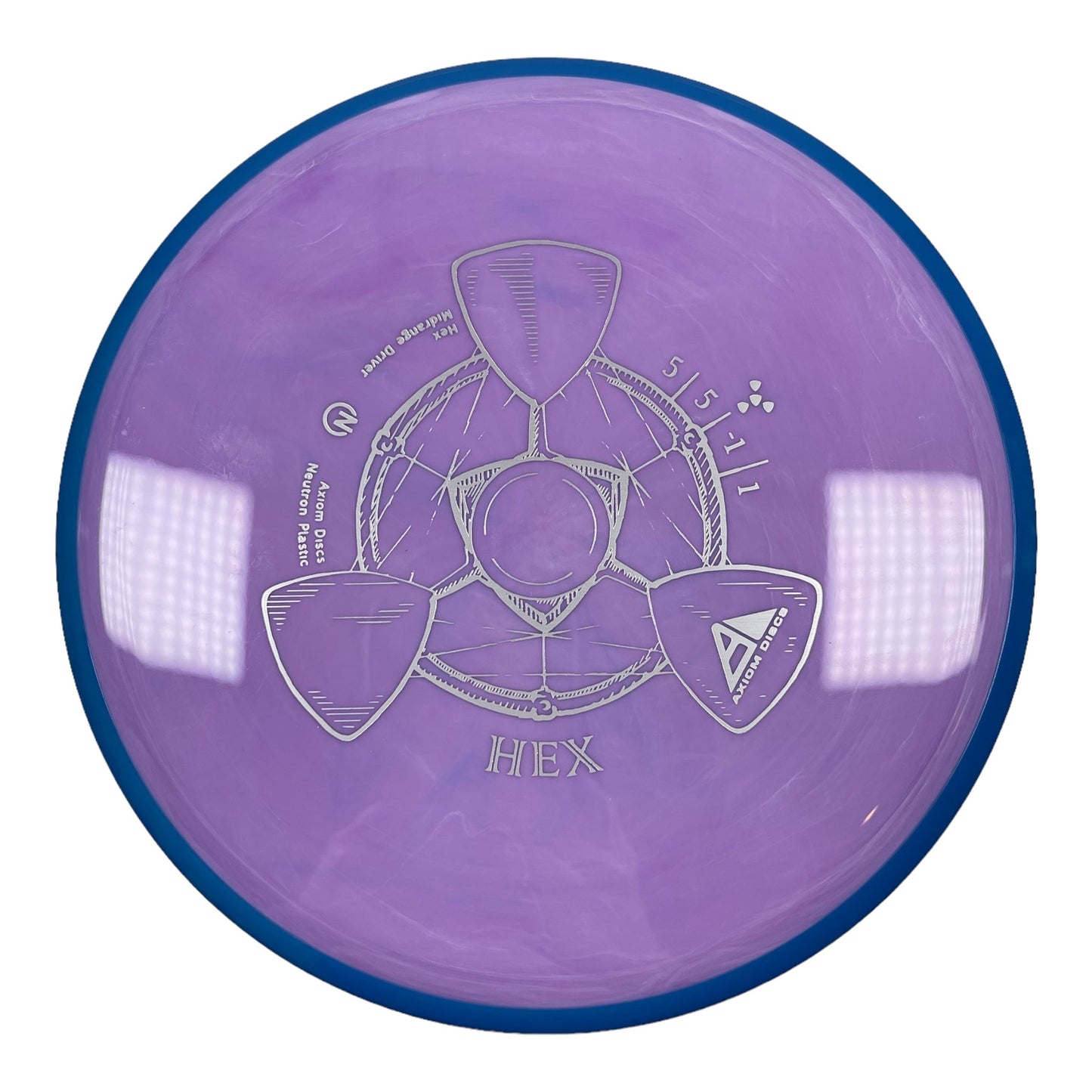 Axiom Discs Hex | Neutron | Blue/Purple 173g Disc Golf