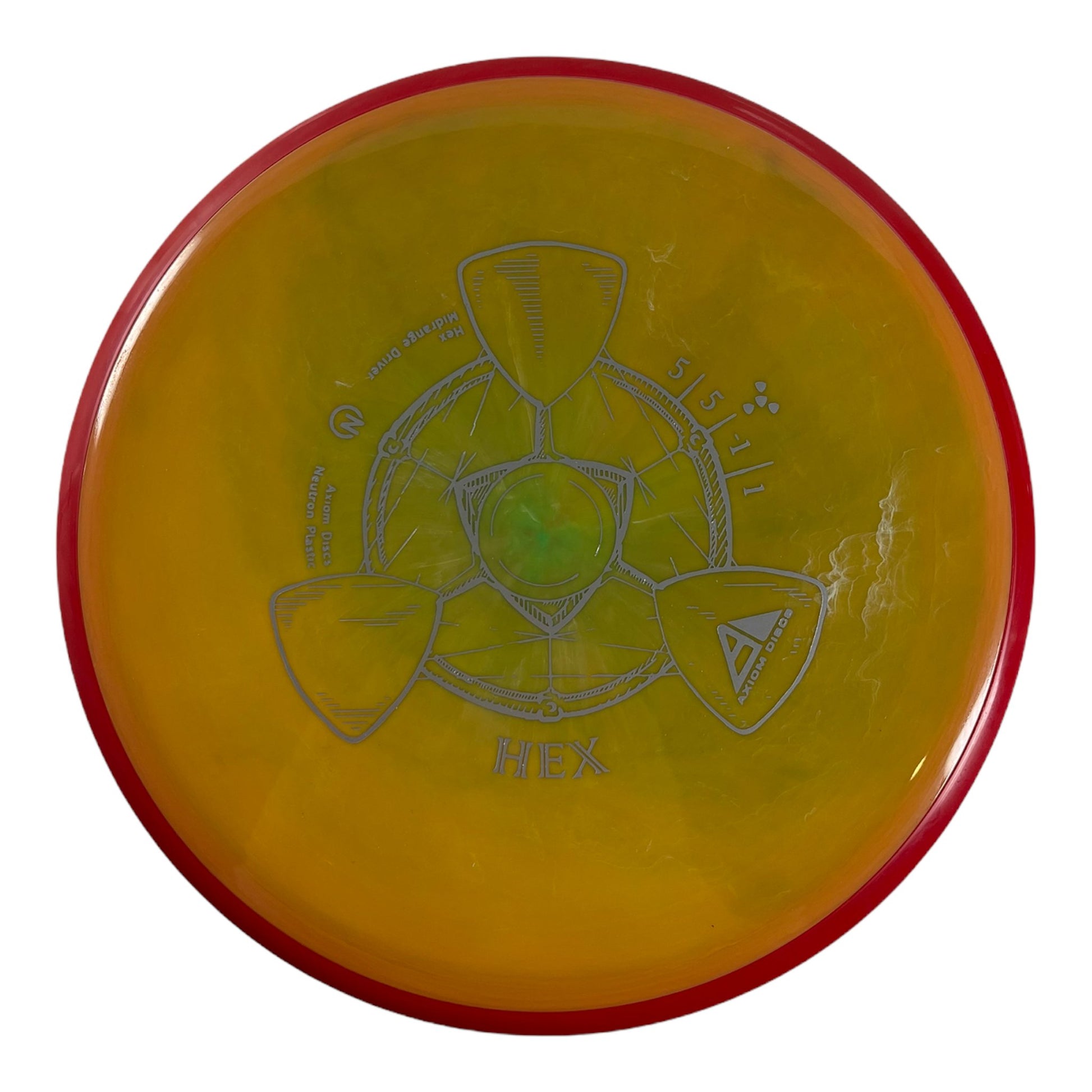 Axiom Discs Hex | Neutron | Green/Red 169g Disc Golf