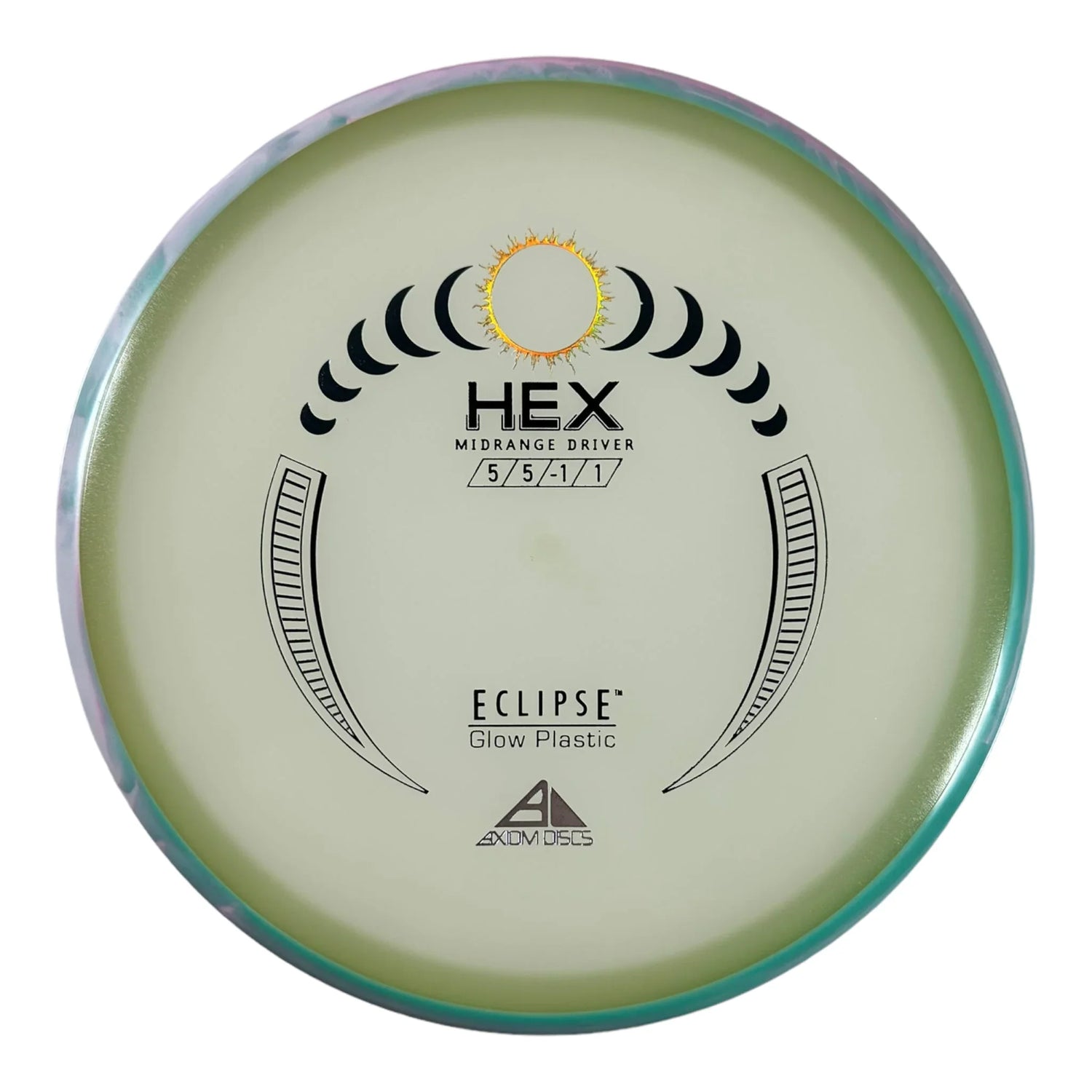 Axiom Discs Hex | Eclipse | Glow/Blue 177g Disc Golf