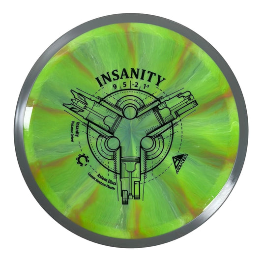 Axiom Discs Insanity | Cosmic Neutron | Green/Grey 166g Disc Golf