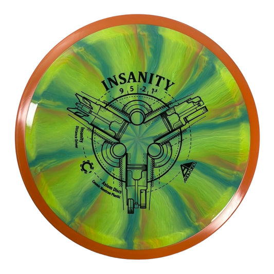 Axiom Discs Insanity | Cosmic Neutron | Green/Orange 165g Disc Golf