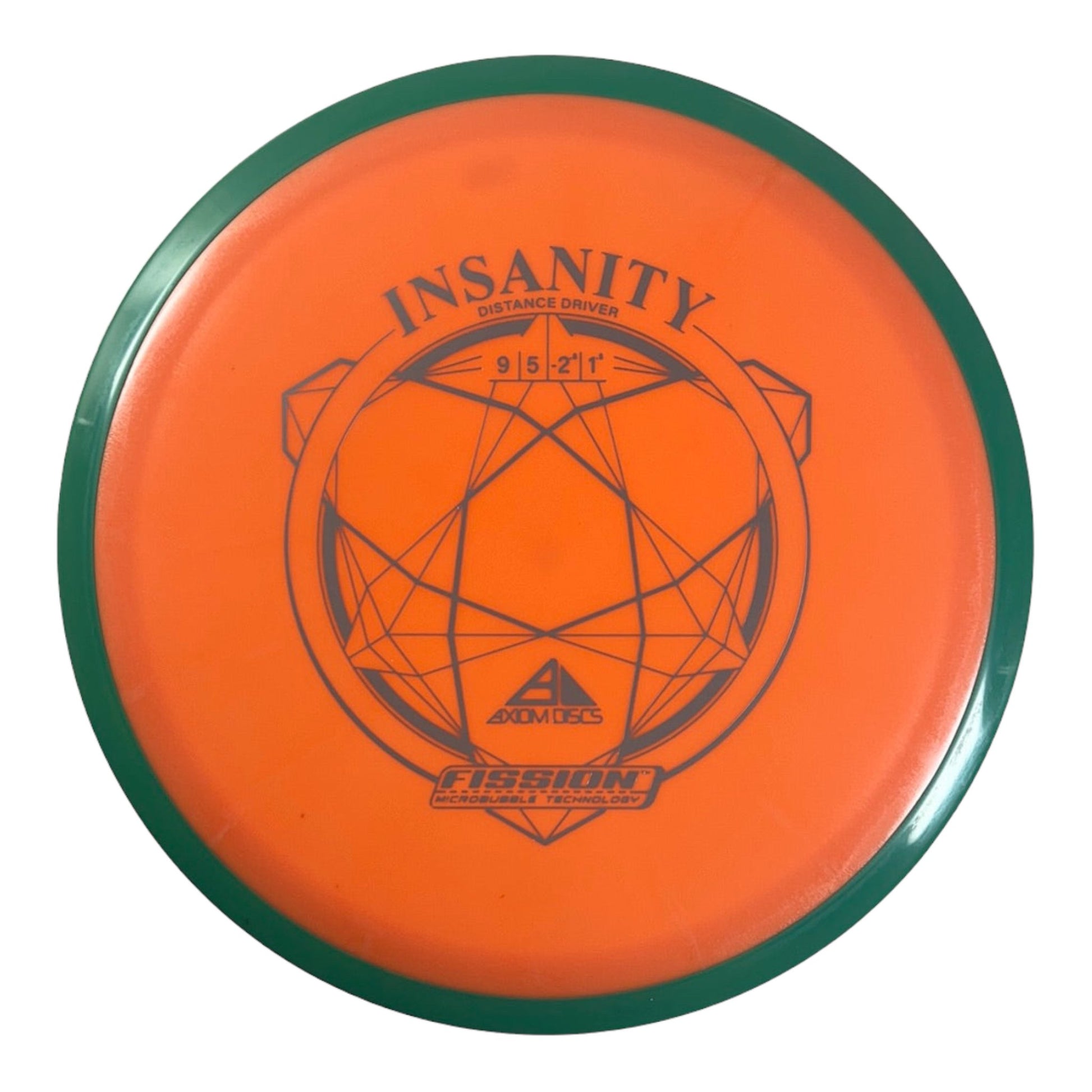 Axiom Discs Insanity | Fission | Orange/Green 168g Disc Golf
