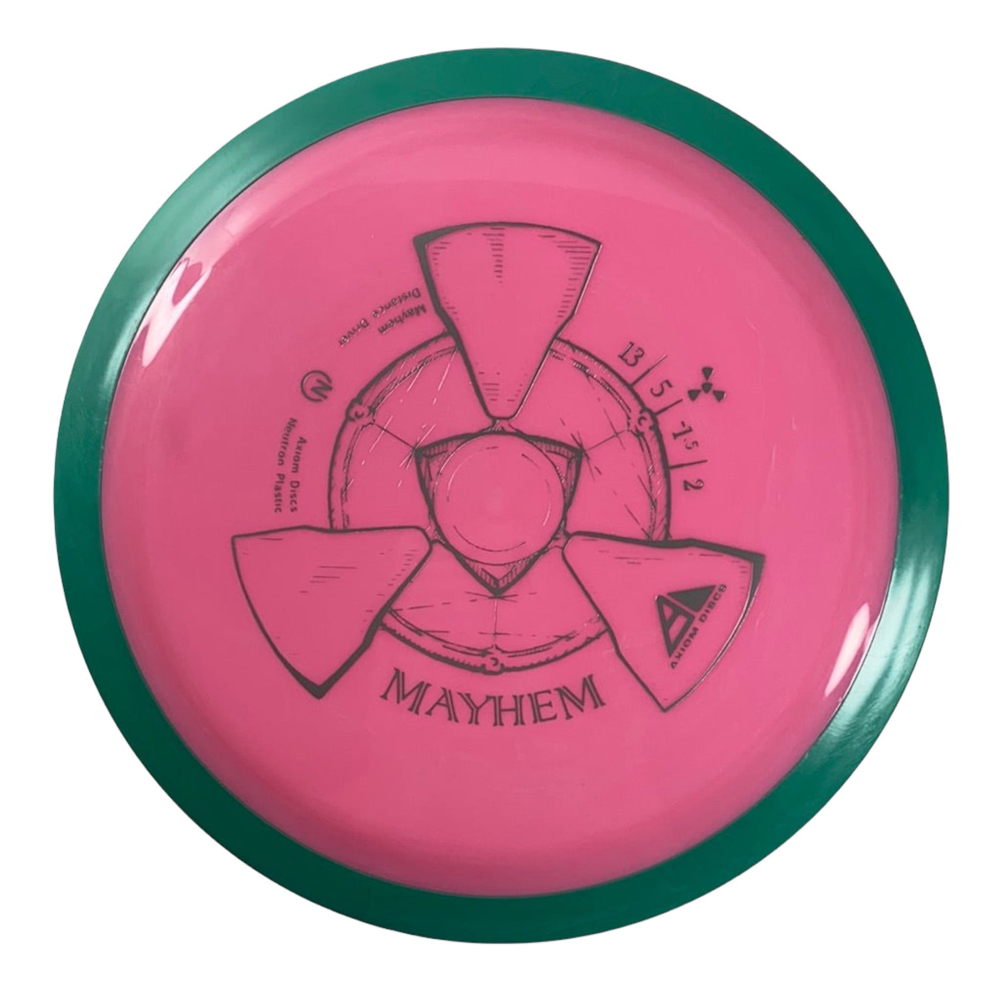 Axiom Discs Mayhem | Neutron | Pink/Green 172g Disc Golf
