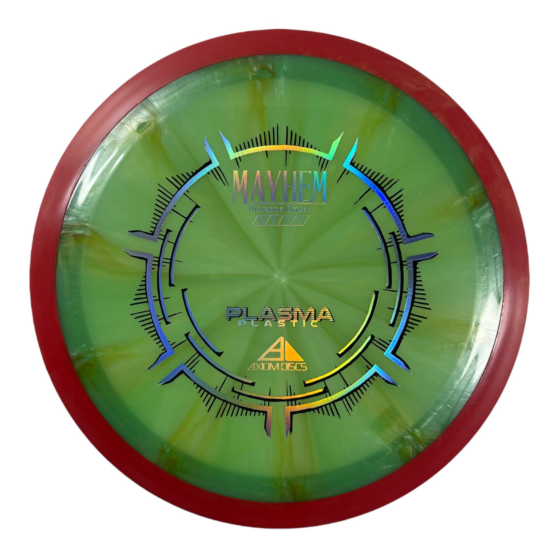 Axiom Discs Mayhem | Plasma | Green/Red 173g Disc Golf