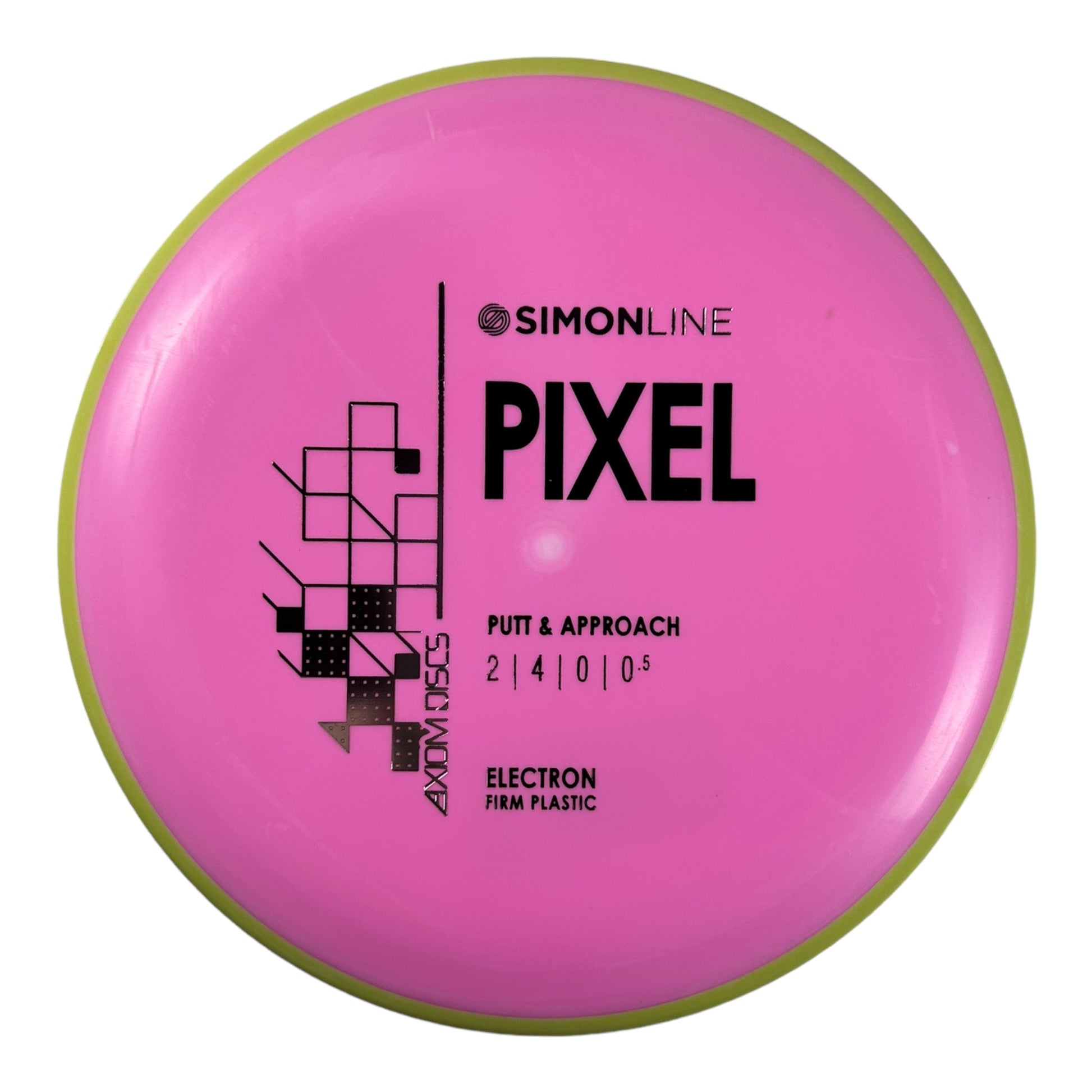 Axiom Discs Pixel | Electron Firm | Pink/Yellow 174g Disc Golf