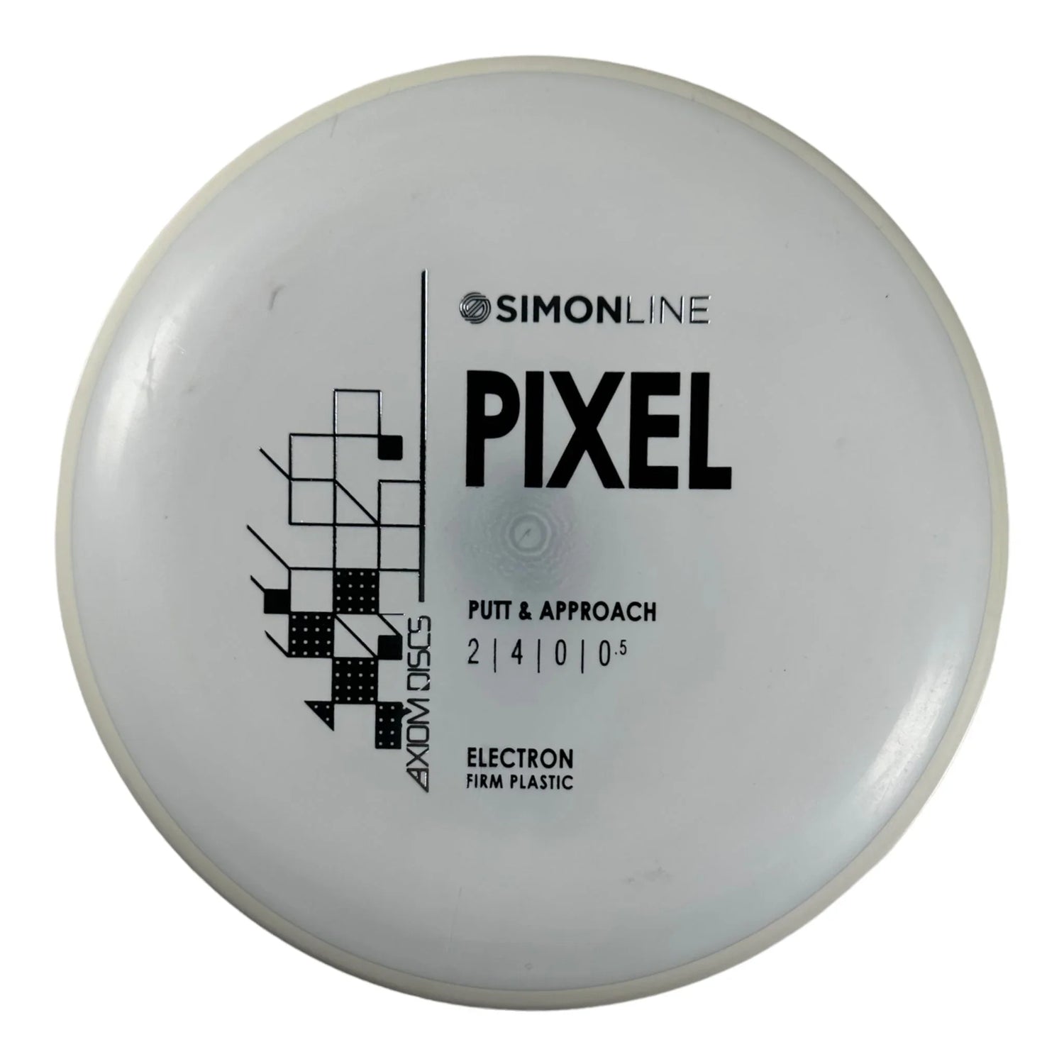 Axiom Discs Pixel | Electron Firm | White/White 175g Disc Golf