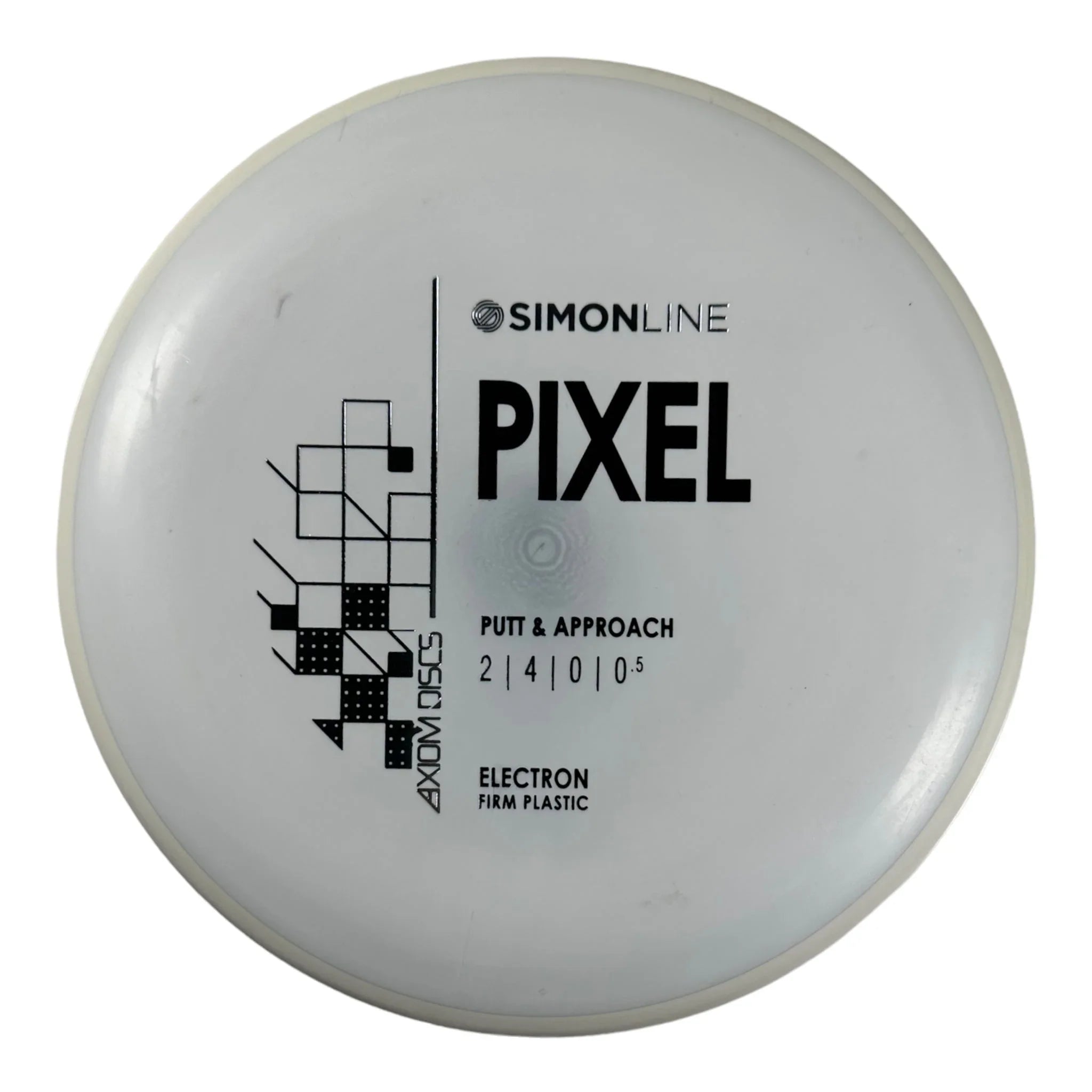 Axiom Discs Pixel | Electron Firm | White/White 175g Disc Golf