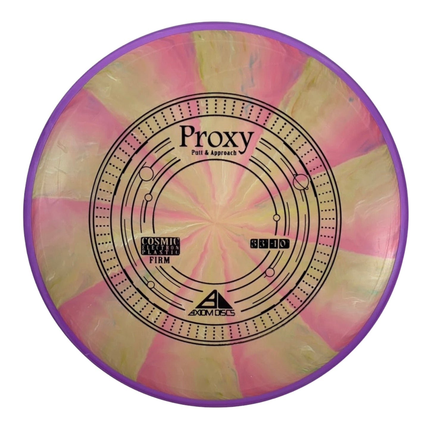 Axiom Discs Proxy | Cosmic Electron Firm | Green/Purple 168g Disc Golf