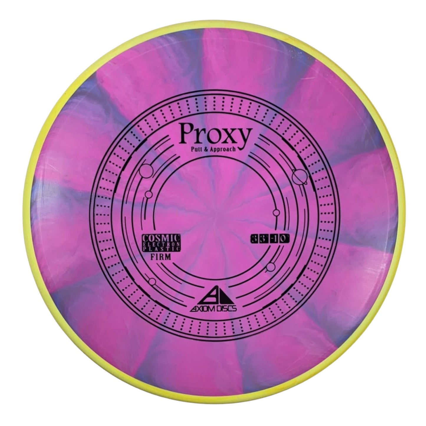 Axiom Discs Proxy | Cosmic Electron Firm | Purple/Yellow 165g Disc Golf