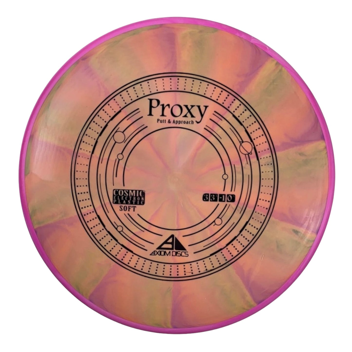 Axiom Discs Proxy | Cosmic Electron Soft | Orange/Pink 168g Disc Golf