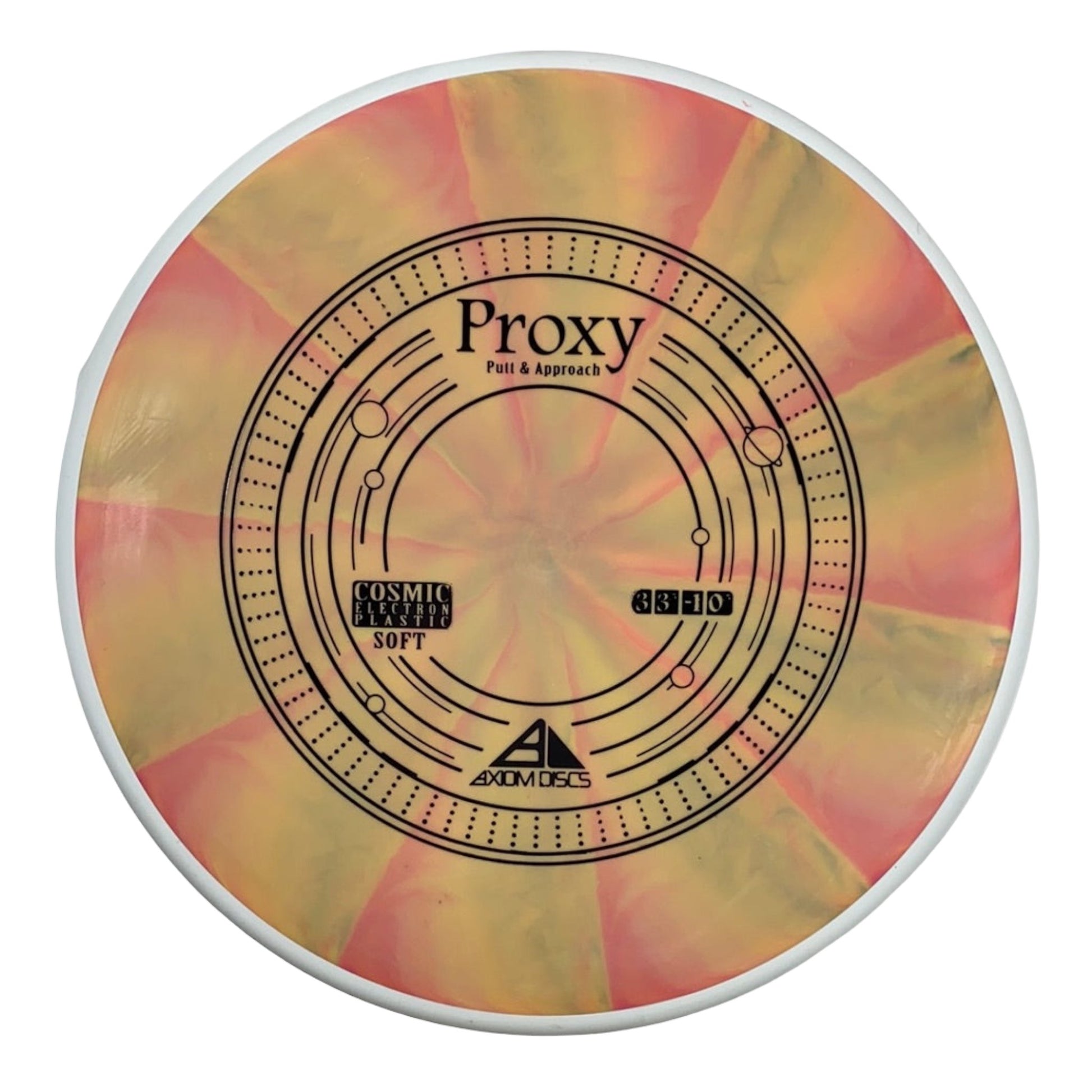 Axiom Discs Proxy | Cosmic Electron Soft | Orange/White 169g