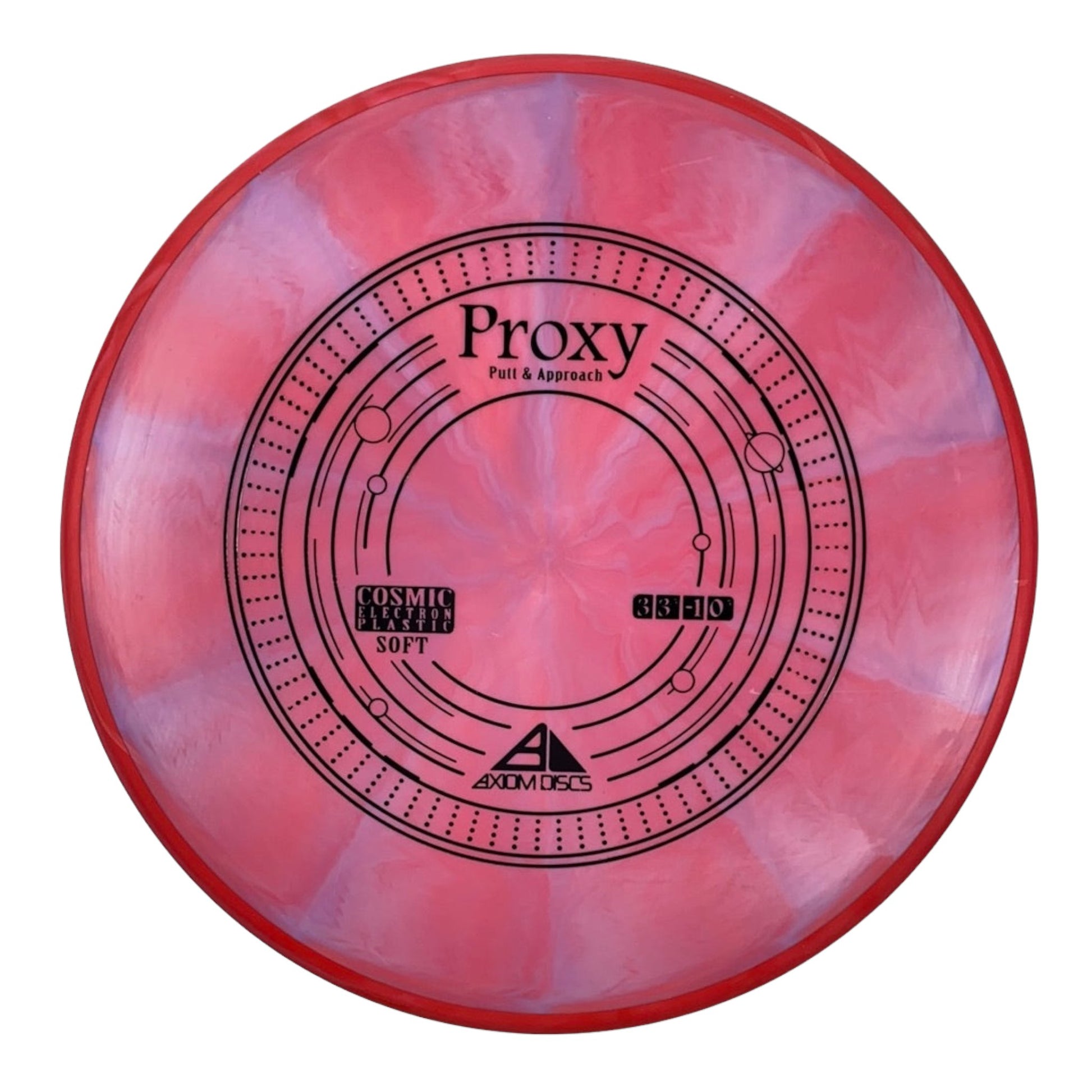 Axiom Discs Proxy | Cosmic Electron Soft | Red/Red 172g Disc Golf