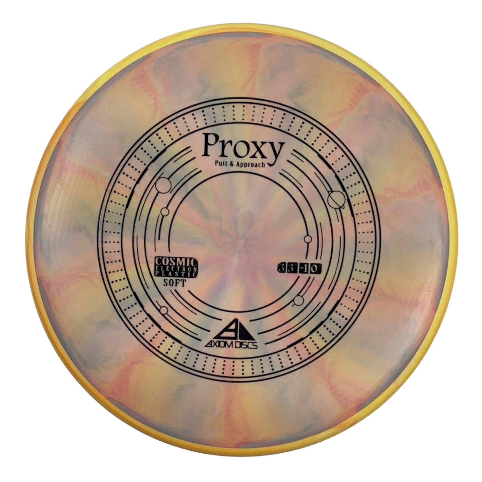 Axiom Discs Proxy | Cosmic Electron Soft | Tan/Yellow 172g Disc Golf