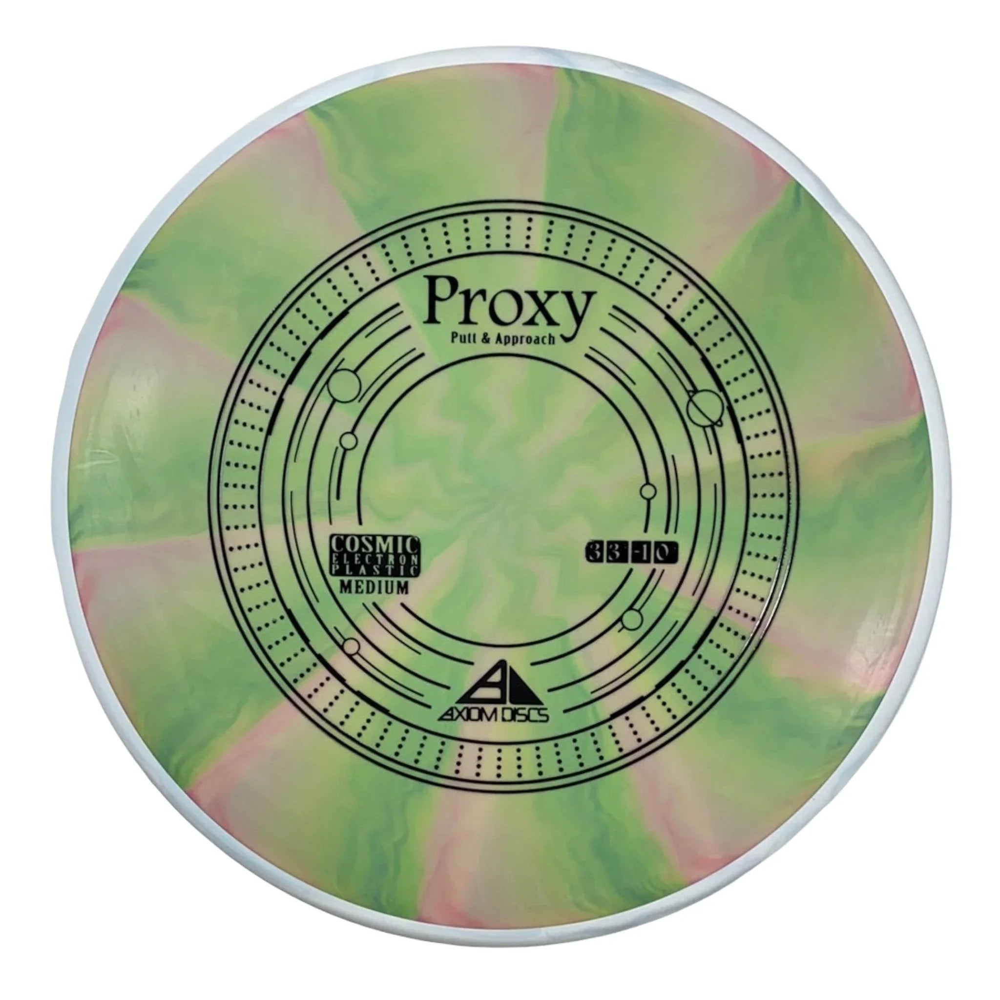 Axiom Discs Proxy | Cosmic Electron Medium | Green/White 174g Disc Golf