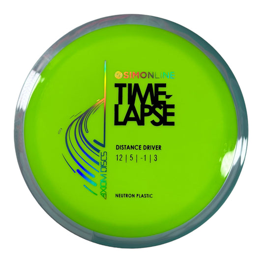 Axiom Discs Time-Lapse | Neutron | Green/Grey 173g Disc Golf
